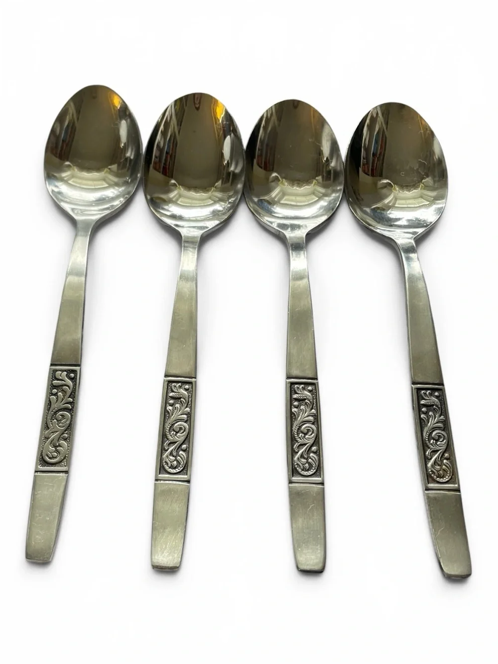 Amefa Royal Damask spoons, set of 4